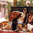 Famous Cleopatra Paintings - Cleopatra Testing Poisons on Condemned Prisoners cropped